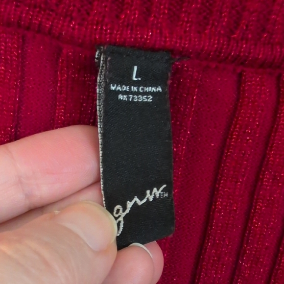 Sophisticated Sweater Bundle x2 Cableknit Metallic Classy Holiday New Year's Eve - Picture 4 of 12